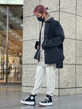 「DANKE SCHON（ダンケシェーン）のアイテム（ジャケット/アウター）」を使った、yukaiwamotoさん（レディース・161cm）の春コーディネート