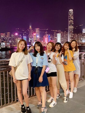 徐小姐么さん（レディース・163cm）の夏コーディネート