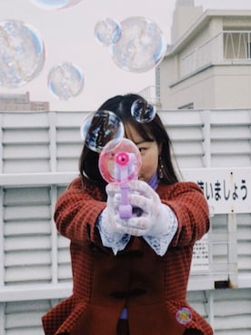「me（ミイ）のアイテム（ノーカラージャケット）」を使った、ﾊﾂﾞｷさん（レディース・155cm）の冬コーディネート