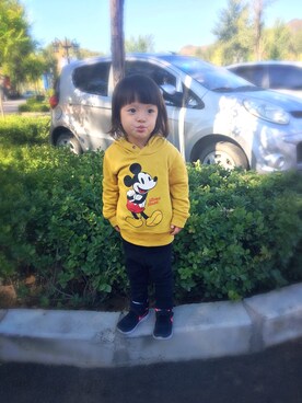 「Carter's（カーターズ）のアイテム（パンツ）」を使った、Maki_OldSchoolさん（キッズ・90cm）の秋コーディネート