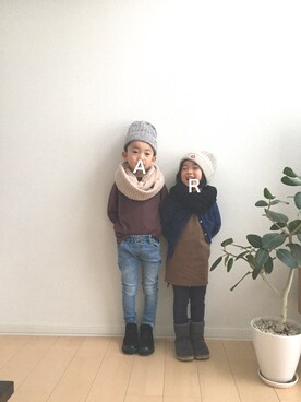 ao0227さん（キッズ・100cm）の冬コーディネート