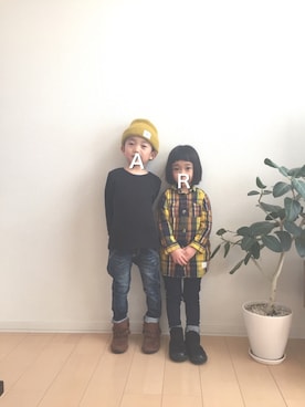 ao0227さん（キッズ・100cm）の冬コーディネート