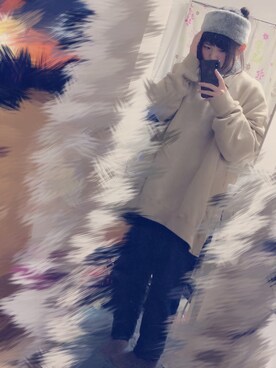 「アイテム（ヘアゴム）」を使った、ゆりぱみゅさん（レディース・158cm・20代）の冬コーディネート
