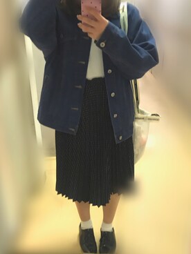 すきな丈シフォンプリ-ツスカ-ト(ミディ)を使った人気ファッションコーディネート - WEAR