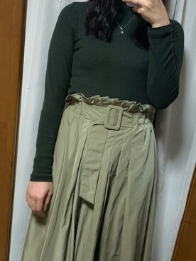 「Mila Owen」｜「アイテム（その他アウター）」を使った、tさん（レディース・157cm）の秋コーディネート