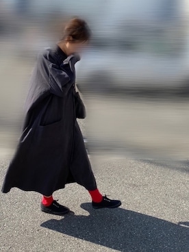 「YAECA（ヤエカ）のアイテム（ワンピース/ドレス）」を使った、みさん（レディース・155cm）の春コーディネート