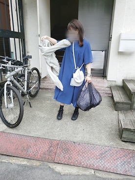 「Graphpaper（グラフペーパー）のアイテム（ワンピース/ドレス）」を使った、みさん（レディース・155cm）の春コーディネート
