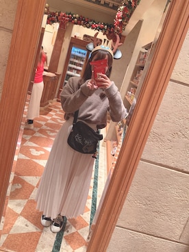 「ISOOK（アイスー）のアイテム（スカート）」を使った、ichigoさん（レディース・160cm）の春コーディネート