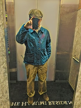 「RRL（ダブル アール エル）のアイテム（ハンチング/ベレー帽）」を使った、DRGNさん（メンズ・170cm）の春コーディネート