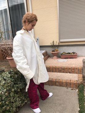 「SYU.HOMME/FEMM（シュウ）のアイテム（ジャケット/アウター）」を使った、Mai Matsuzakaさん（レディース・165cm）の秋コーディネート