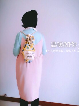 「ViVi（ヴィヴィ）のアイテム」を使った、浅晓眠shanさん（レディース・161cm）の冬コーディネート