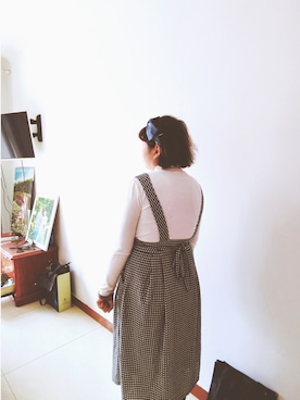 「mt（エムティー）のアイテム」を使った、浅晓眠shanさん（レディース・161cm）の春コーディネート