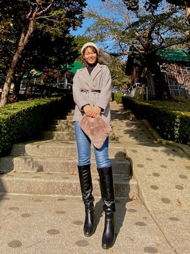 奈津美 白石さん（レディース・158cm）の秋コーディネート