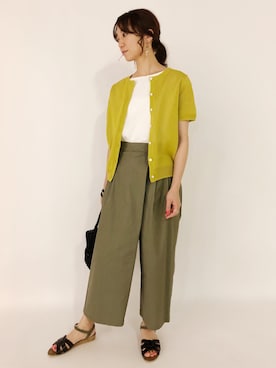 「summer」｜「アイテム（トートバッグ）」を使った、yuki さん（レディース・160cm）の夏コーディネート