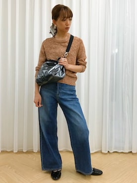 「アイテム（ストール/ショール）」を使った、yuki さん（レディース・160cm）の夏コーディネート