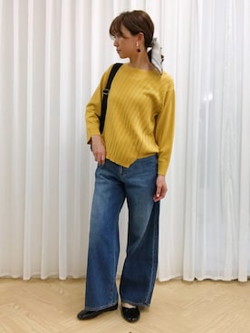 「アイテム（バックパック/リュック、グレー系）」を使った、yuki さん（レディース・160cm）の夏コーディネート