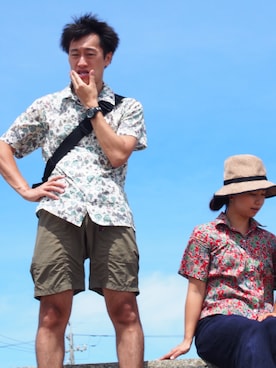 「hikehat」｜り  かさん（レディース・155cm）の夏コーディネート