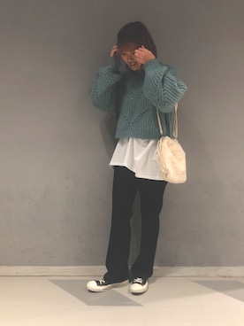 なぁ🖤さん（レディース・159cm）の冬コーディネート