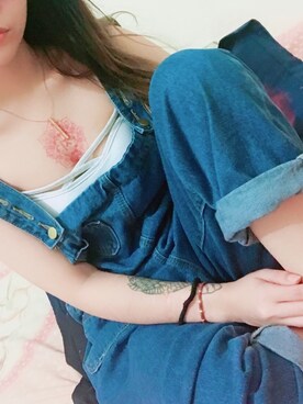 「Lulus（-）のアイテム（オールインワン・サロペット）」を使った、洪さん（レディース・153cm）の秋コーディネート