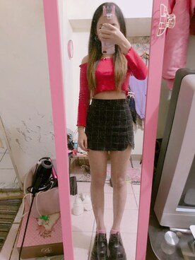 「VII&CO（VII&CO）のアイテム（その他シューズ）」を使った、洪さん（レディース・153cm）の秋コーディネート