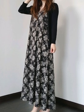 「部屋着」｜「アイテム（ワンピース/ドレス）」を使った、ぐみ@ﾈｺﾄﾄﾓﾆさん（レディース・152cm）の夏コーディネート
