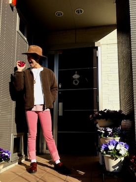 「HARE（ハレ）のアイテム（ソックス/靴下）」を使った、ぼーりーさん（メンズ・178cm）の冬コーディネート