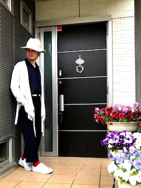 「HARE（ハレ）のアイテム（ソックス/靴下）」を使った、ぼーりーさん（メンズ・178cm）の春コーディネート