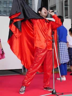 「スパンコール」｜「アイテム（その他）」を使った、ぼーりーさん（メンズ・178cm）の春コーディネート