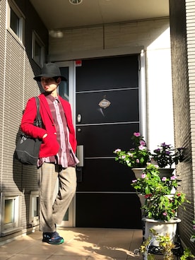 「COMMECAISM  （コムサ イズム）のアイテム（テーラードジャケット）」を使った、ぼーりーさん（メンズ・178cm）の秋コーディネート