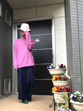 「だぼだぼ」｜「アイテム（その他）」を使った、ぼーりーさん（メンズ・178cm）の春コーディネート