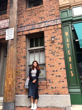 「American Eagle（アメリカンイーグル）のアイテム（アクセサリー）」を使った、ViMan Yipさん（レディース・174cm）の冬コーディネート