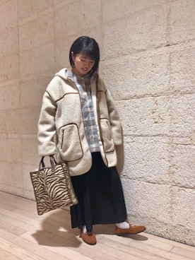 「ALBEROLA（アルベローラ）のアイテム」を使った、coen   こなさん（レディース・150cm）の秋コーディネート