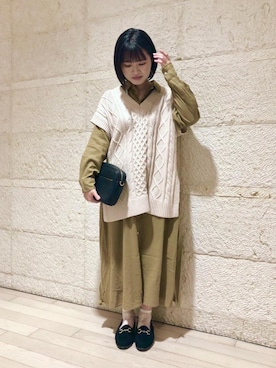 「ALBEROLA（アルベローラ）のアイテム」を使った、coen   こなさん（レディース・150cm）の秋コーディネート