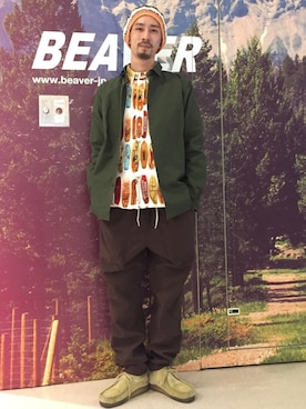 Junpei  Fukadaさん（メンズ・170cm）の冬コーディネート