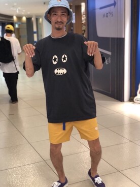 「TOPO DESIGNS(トポデザインズ)のアイテム」を使った、Junpei Fukadaさん(メンズ・170cm)の夏コーディネート