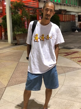 「BEAVER ORIGINAL（ビーバーオリジナル）のアイテム」を使った、Junpei  Fukadaさん（メンズ・170cm）の夏コーディネート