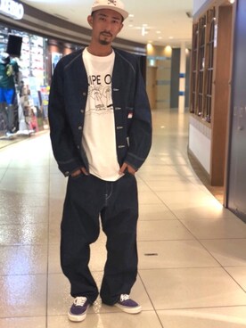 「アイテム（ブルゾン）」を使った、Junpei  Fukadaさん（メンズ・170cm・30代）の夏コーディネート