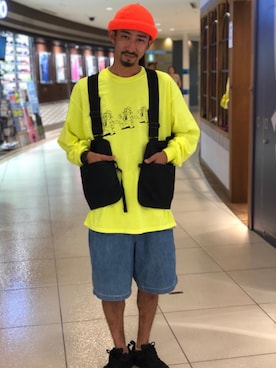 「JIMMY'Z（ジミーズ）のアイテム」を使った、Junpei  Fukadaさん（メンズ・170cm）の夏コーディネート