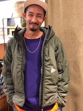 「アイテム（ブルゾン）」を使った、Junpei  Fukadaさん（メンズ・170cm・30代）の秋コーディネート
