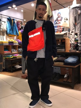 「アイテム（ブルゾン）」を使った、Junpei  Fukadaさん（メンズ・170cm・30代）の秋コーディネート