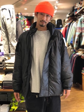 「BURLAP OUTFITTER（バーラップアウトフィッター）のアイテム（ダウンジャケット/コート）」を使った、Junpei  Fukadaさん（メンズ・170cm）の秋コーディネート