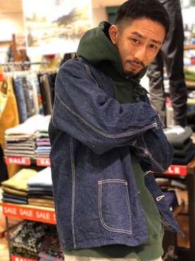 「アイテム（ブルゾン）」を使った、Junpei  Fukadaさん（メンズ・170cm・30代）の冬コーディネート