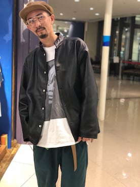 「アイテム（ブルゾン）」を使った、Junpei  Fukadaさん（メンズ・170cm・30代）の春コーディネート
