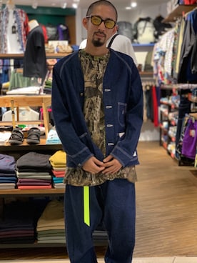 「アイテム（ブルゾン）」を使った、Junpei  Fukadaさん（メンズ・170cm・30代）の夏コーディネート