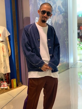 「アイテム（ブルゾン）」を使った、Junpei  Fukadaさん（メンズ・170cm・30代）の夏コーディネート