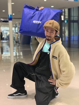 「アイテム（スウェット）」を使った、Junpei  Fukadaさん（メンズ・170cm・30代）の冬コーディネート