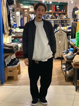 「アイテム（スウェット）」を使った、Junpei  Fukadaさん（メンズ・170cm・30代）の冬コーディネート