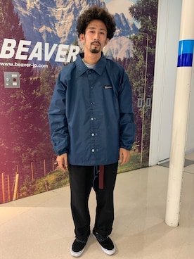 「アイテム（ブルゾン）」を使った、Junpei  Fukadaさん（メンズ・170cm・30代）の秋コーディネート