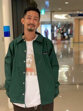 「アイテム（ブルゾン）」を使った、Junpei  Fukadaさん（メンズ・170cm・30代）の秋コーディネート