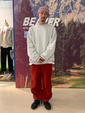 「inov-8（イノヴェイト）のアイテム（シューズ）」を使った、Junpei  Fukadaさん（メンズ・170cm）の秋コーディネート